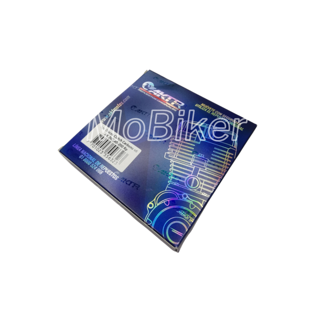DISCOS CLUTCH AKT CR5 180/200 Set X6 ORIGINAL