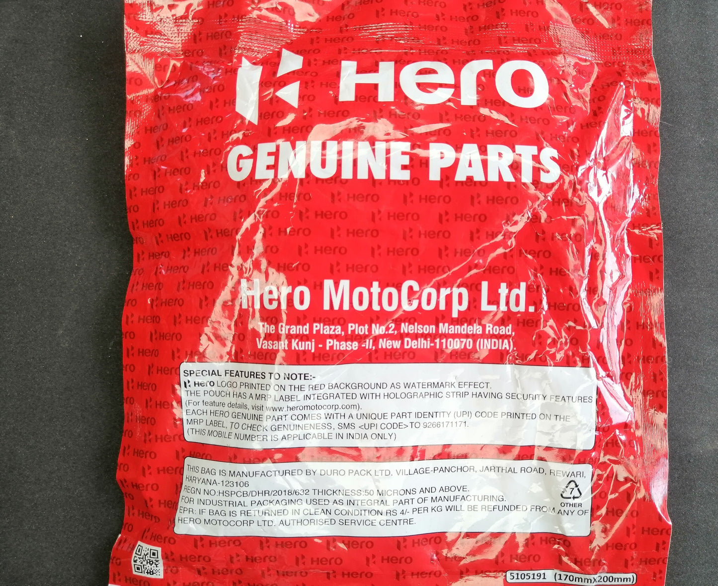 CUNAS DIRECCION HERO KARIZMA